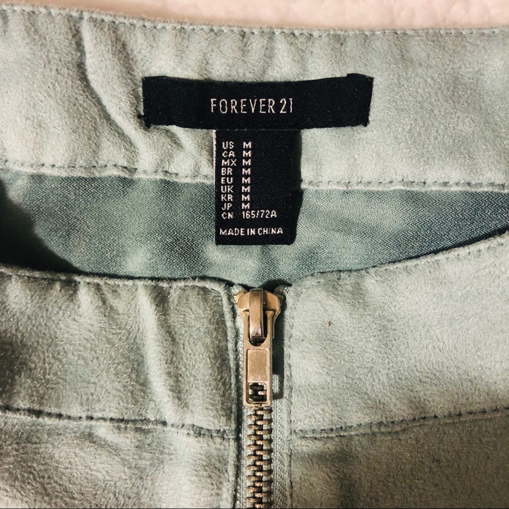 π Faux Suede Mini Skirt - Picture 4 of 4